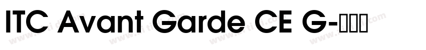 ITC Avant Garde CE G字体转换